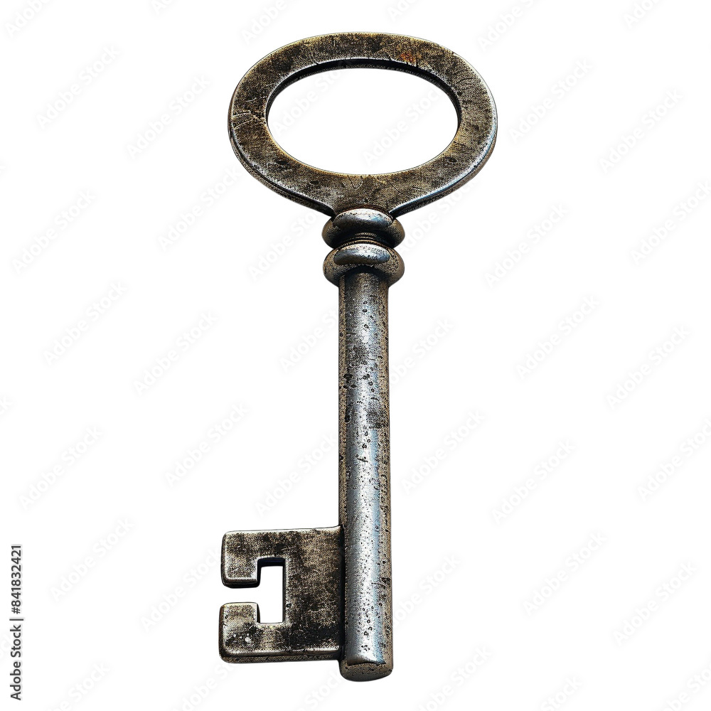High-resolution image of an antique metal key, perfect for vintage, security, and history-related themes. Ideal for stock photo use. High-resolution image of an antique metal key, perfect for vintage, security, and history-related themes. Ideal for stock photo use.