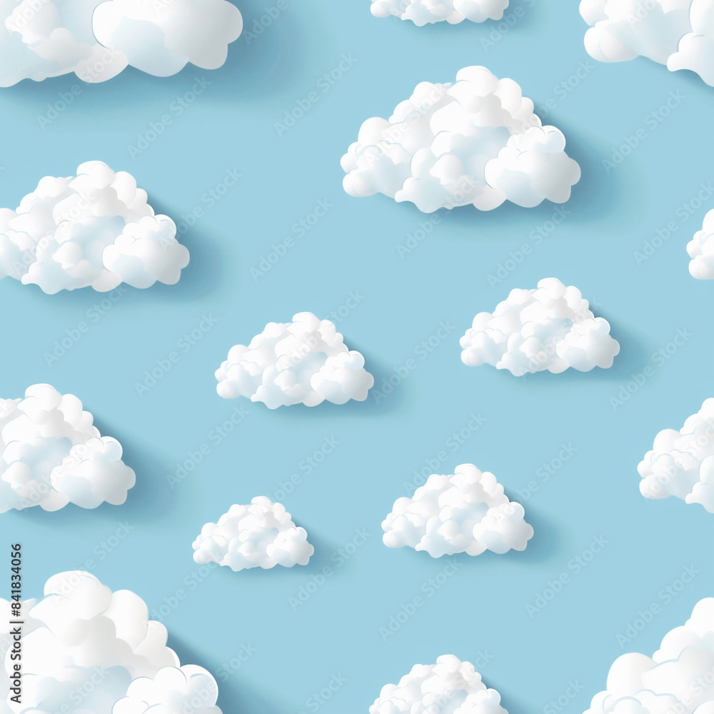 푸른 하늘 구름 Sky Blue Background with White Cloud Pattern 푸른 하늘 구름 Sky Blue Background with White Cloud Pattern