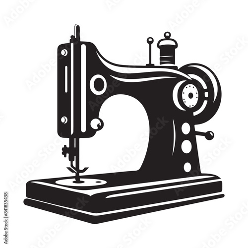 sewing machine isolated on white