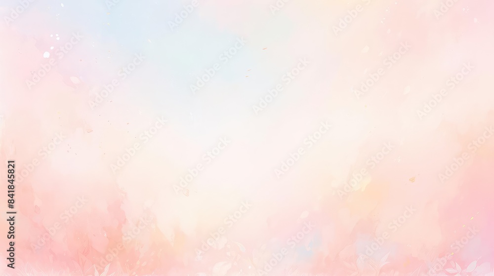 Pink Watercolor Background Creates Soft Abstract Texture