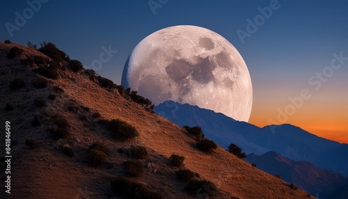 breathtaking shot of the new moon