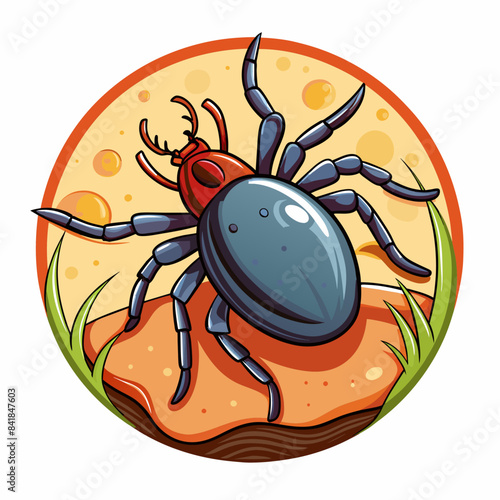 mite vector illustration