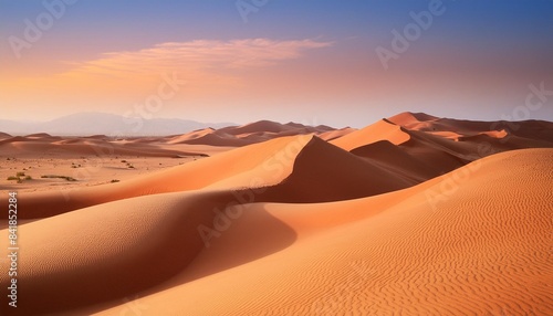 desert landscape with sand dunes and natural gradient sky peaceful contemporary wallpaper