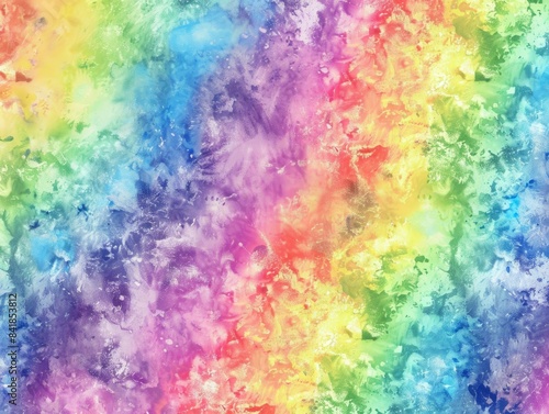 Rainbow tie dye pattern background  © Otseira