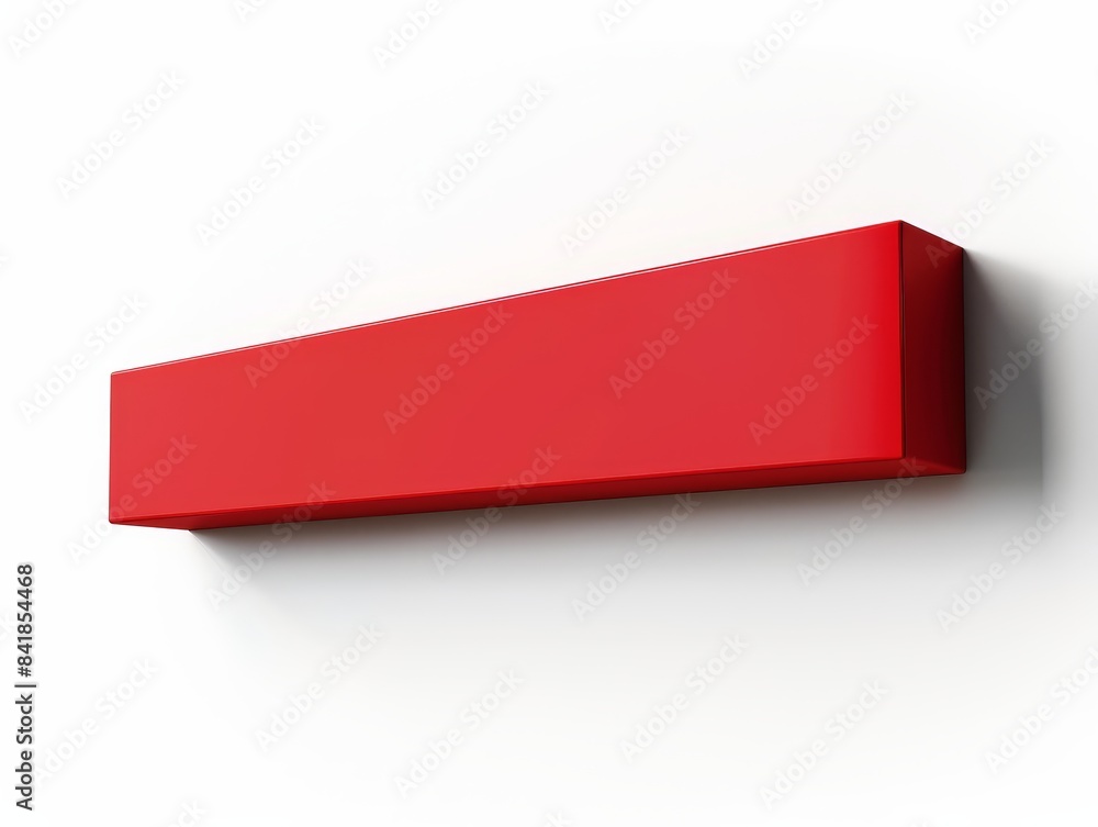 Red promotion sign in 3D effect, featuring black shadow, isolated on a white background, vibrant and impactful, ideal for marketing Red promotion sign in 3D effect, featuring black shadow, isolated on a white background, vibrant and impactful, ideal for marketing
