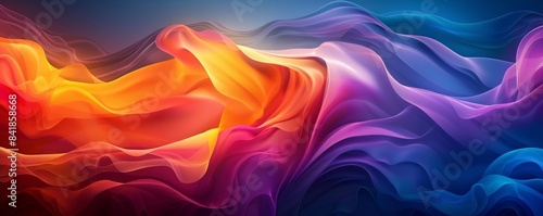 Dynamic Abstract Flow with Vivid Color Transitions and Light Effects
