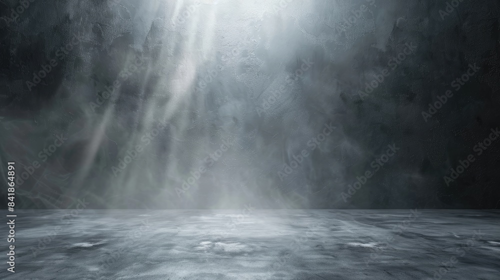 Naklejka premium Backlit gray background texture panoramic view