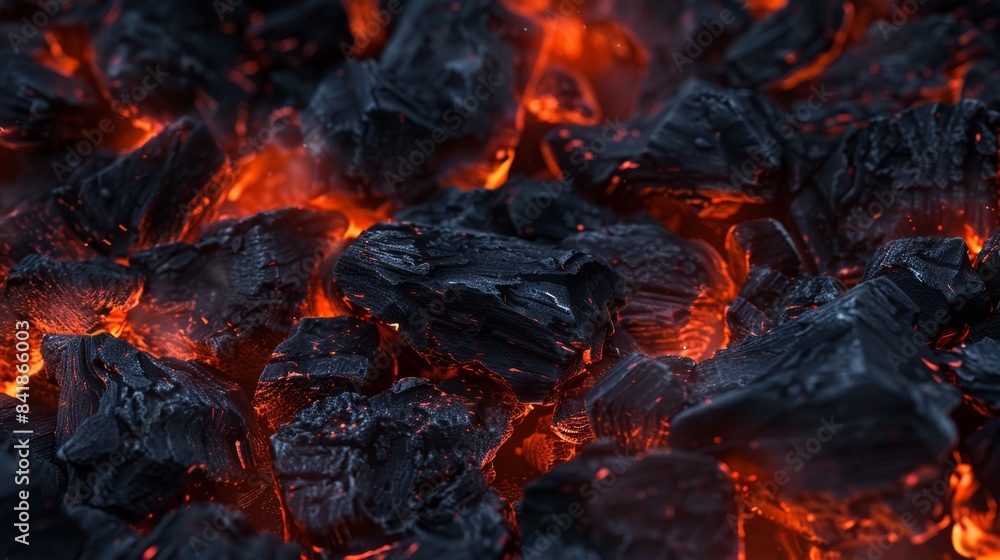 Incandescent charcoal embers with beautiful orange and reddish tones. High quality photo Incandescent charcoal embers with beautiful orange and reddish tones. High quality photo