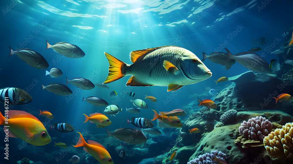 Fototapeta premium fish in the sea