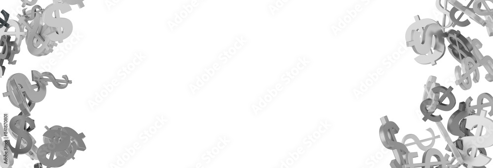 Hundred dollar bill. Falling money isolated on white Hundred dollar bill. Falling money isolated on white