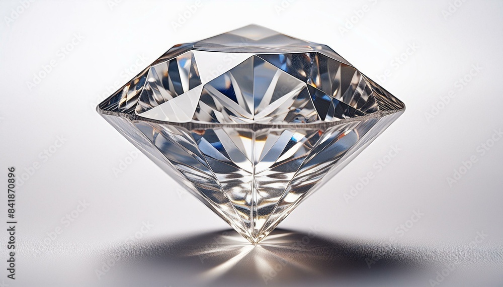 Diamante isolado com fundo branco Diamante isolado com fundo branco
