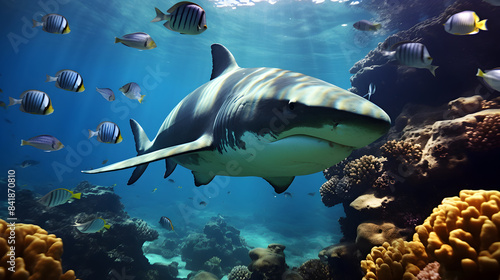 shark in the ocean
