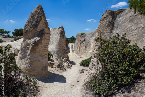 Traces of ancient chariot roads from the Roman Period in the Phrygian Valley. photo