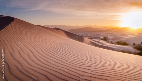 sand dunes golden hour