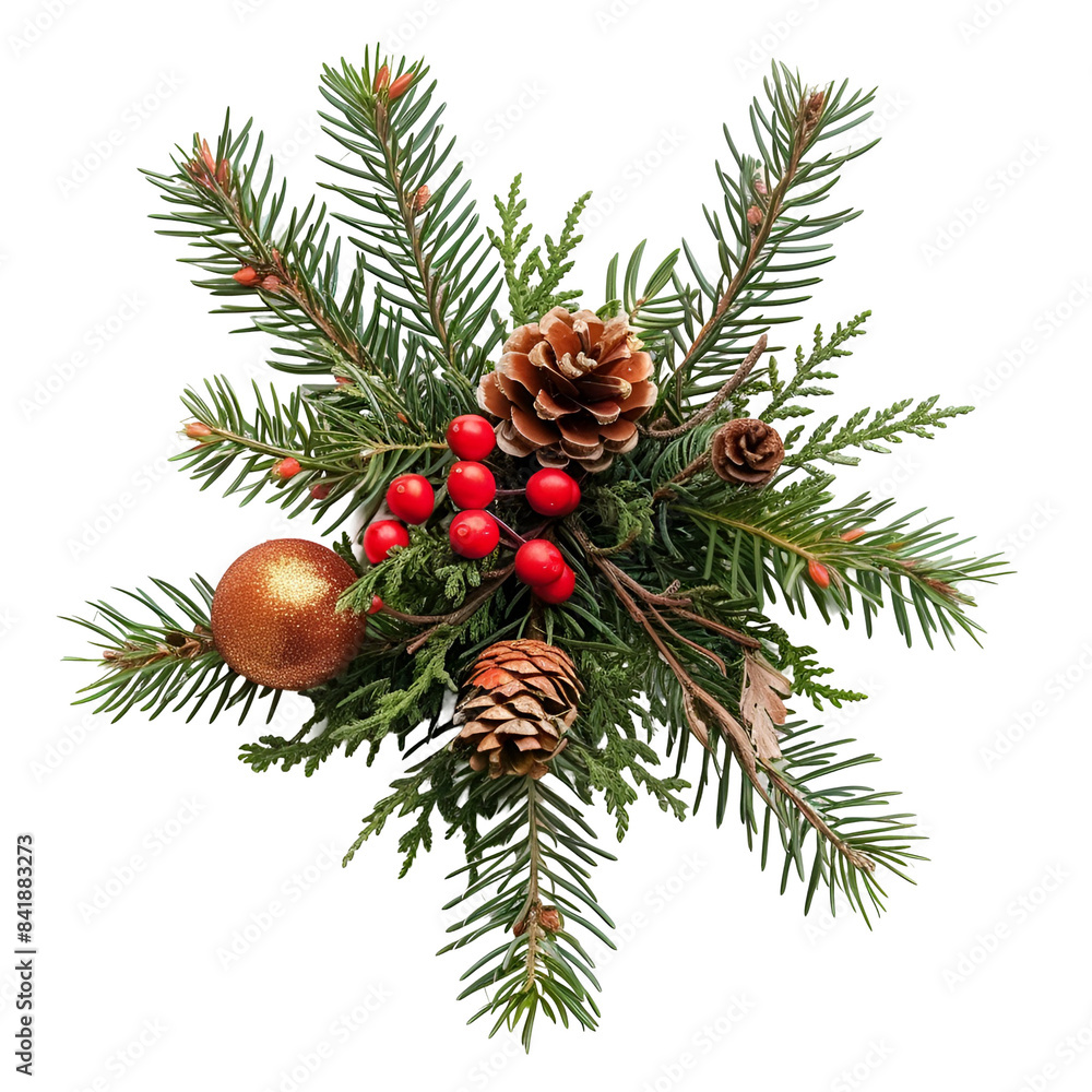 christmas tree branches with cones christmas tree branches with cones
