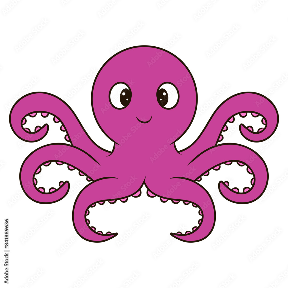 octopus cartoon animal character octopus cartoon animal character