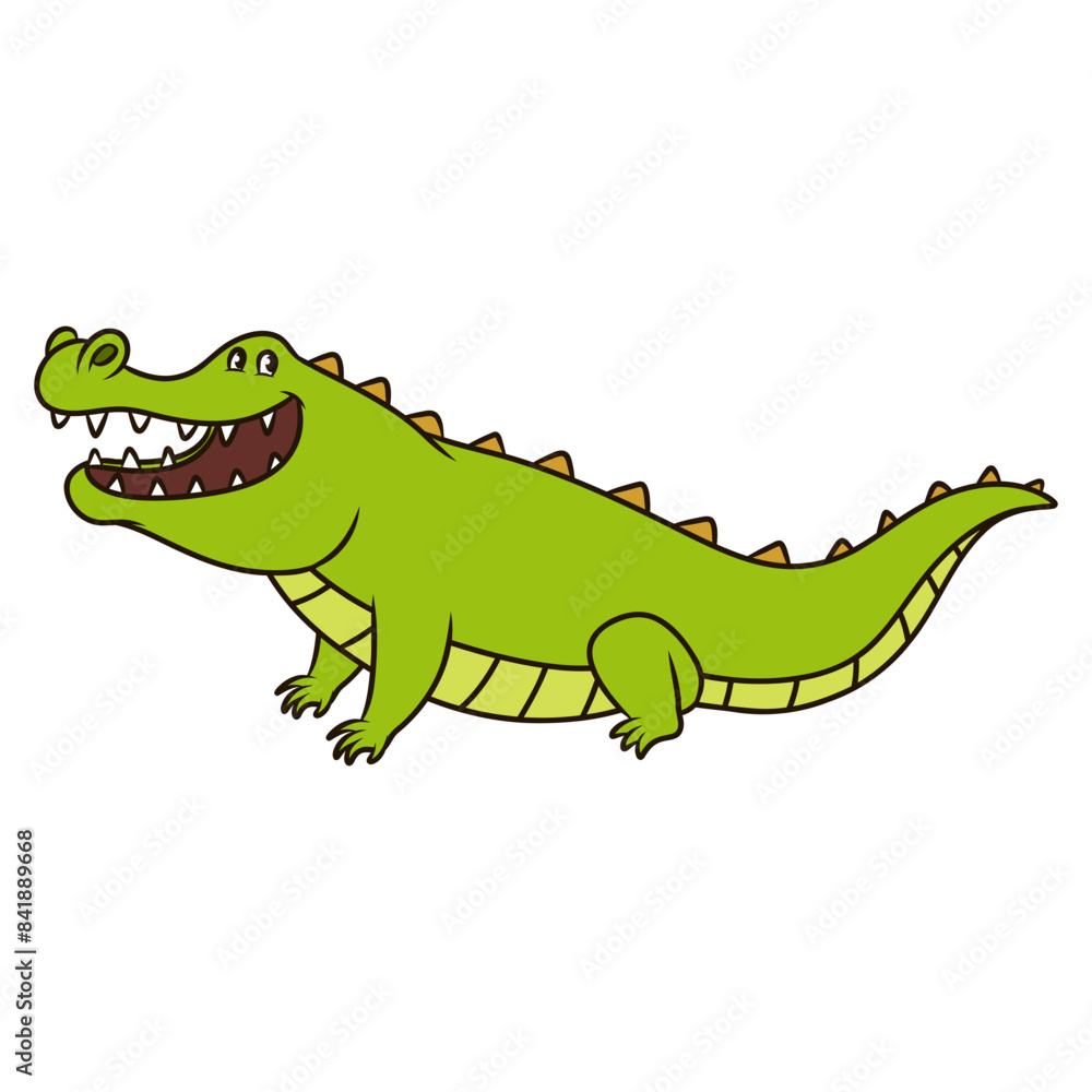 Fototapeta premium crocodile cartoon. animal illustration
