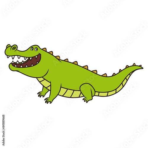crocodile cartoon. animal illustration © Farra