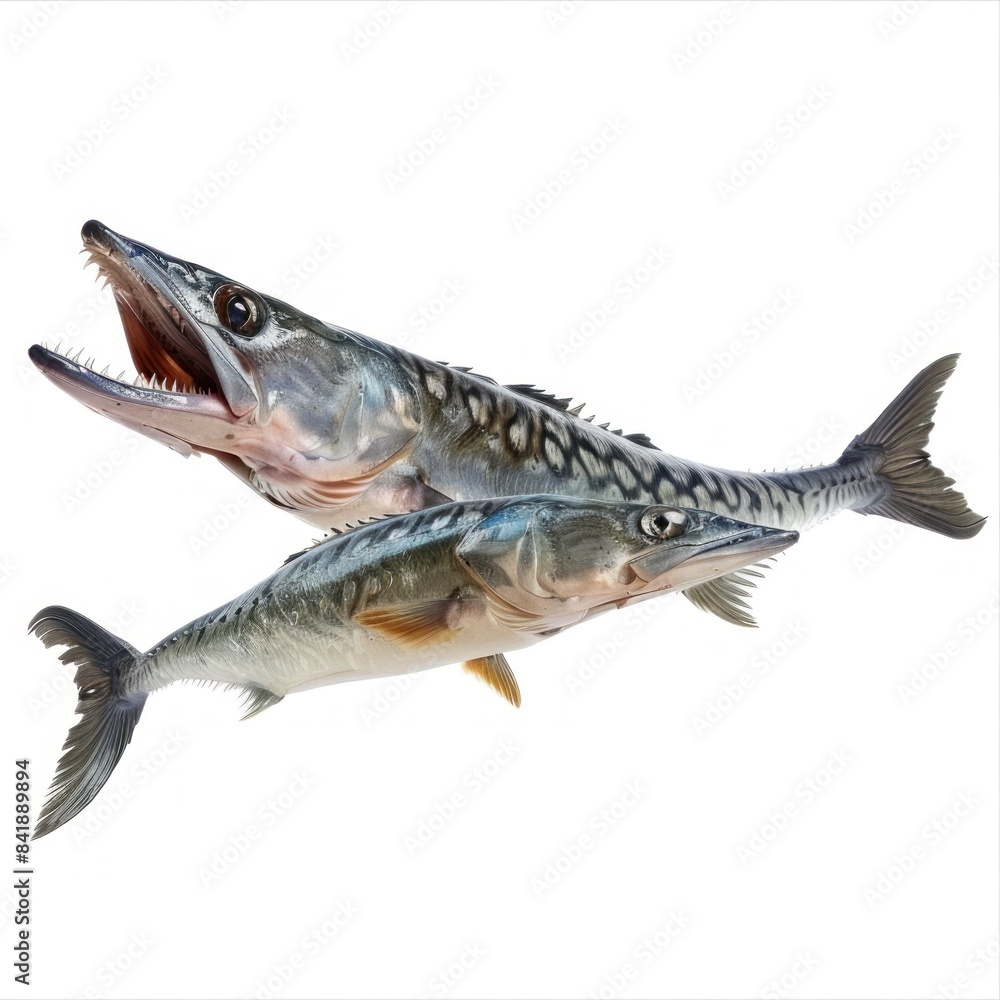 Barracuda isolated on white background Barracuda isolated on white background
