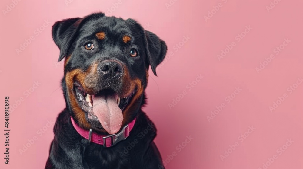 Close-up of a dog with its tongue out, suitable for use in illustrations or as a standalone image Close-up of a dog with its tongue out, suitable for use in illustrations or as a standalone image