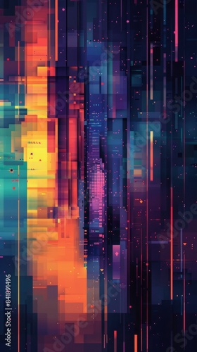 abstract pixel art background 