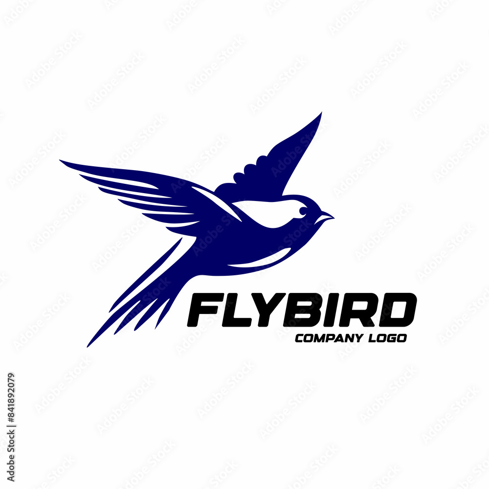 Fototapeta premium Bird flying Logo swallow 