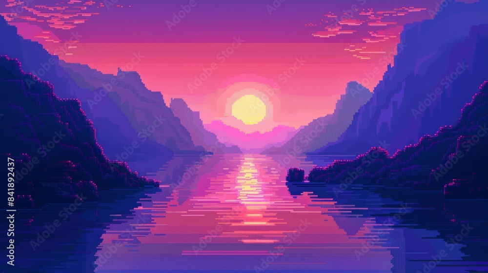 abstract pixel art background 