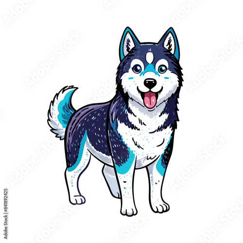 husky dog icon
