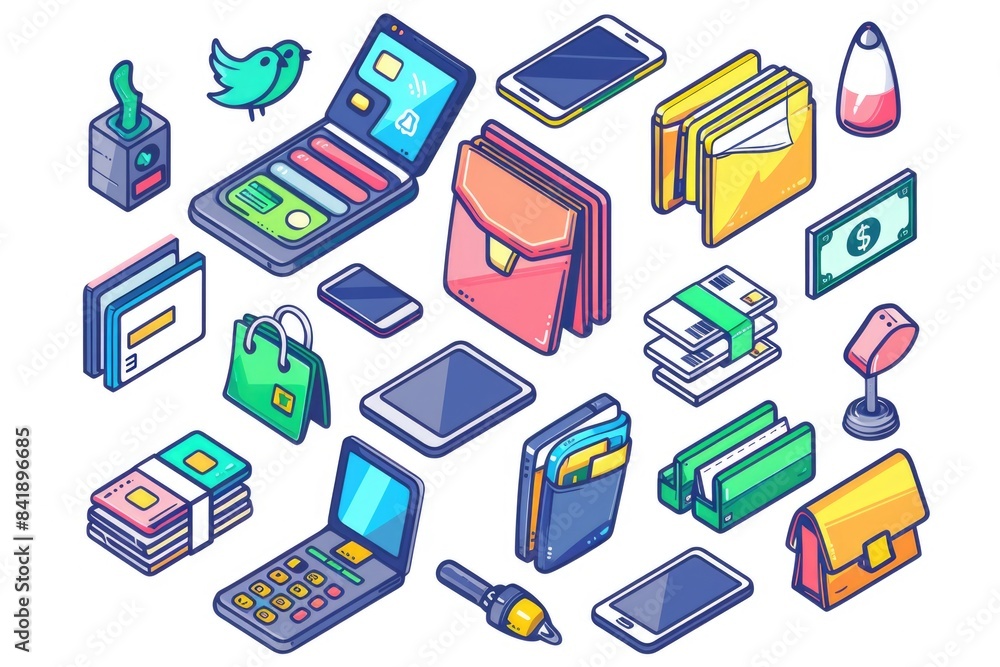 A collection of various electronic devices, including smartphones, laptops, tablets, and more A collection of various electronic devices, including smartphones, laptops, tablets, and more