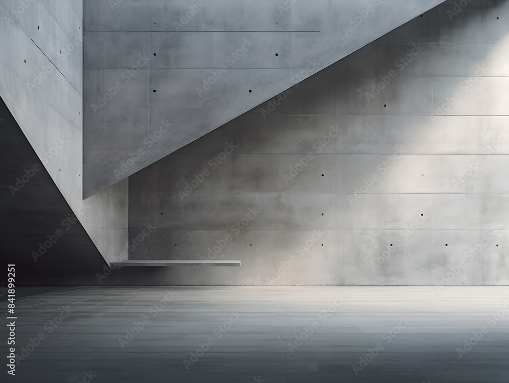 Minimalist Concrete Architecture Background - Modern Industrial Interior Design Minimalist Concrete Architecture Background - Modern Industrial Interior Design