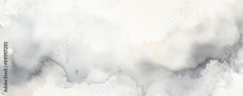 soft and organic watercolor wash textures and clean white paper background pattern design texture banner photo