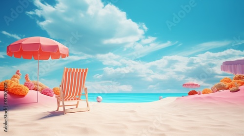 Colorful Summer Background. Summer Background Design.