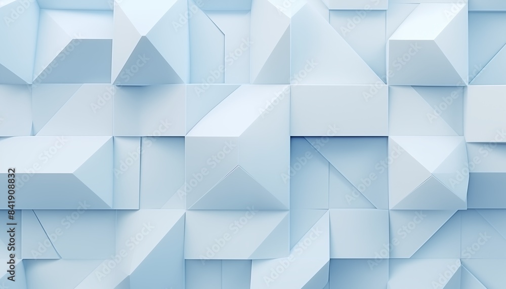 Obraz premium abstract blue background with triangles and squares
