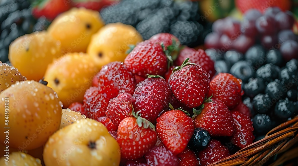 close up of strawberries close up of strawberries