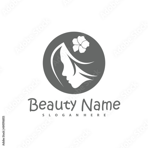 Vector logo design for beauty salon, hair salon, cosmetic
