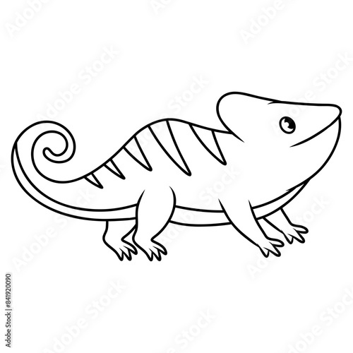 chameleon icon cartoon