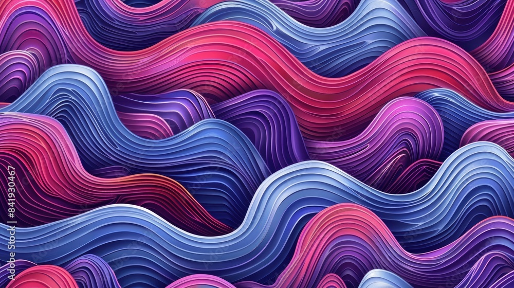 Abstract Background with Vibrant Wave Seamless Pattern Abstract Background with Vibrant Wave Seamless Pattern