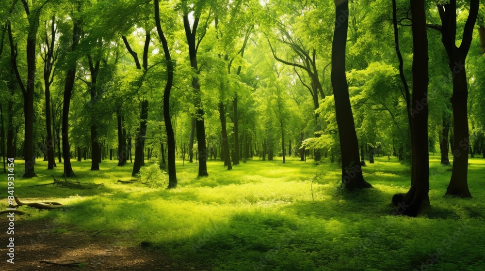 morning in the forest morning in the forest