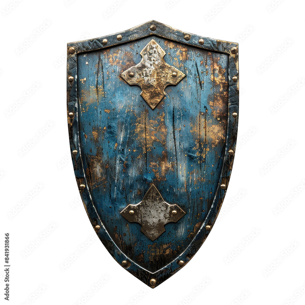 3D Shield Icon with Detailed Design on Transparent Background - Front View 3D Shield Icon with Detailed Design on Transparent Background - Front View
