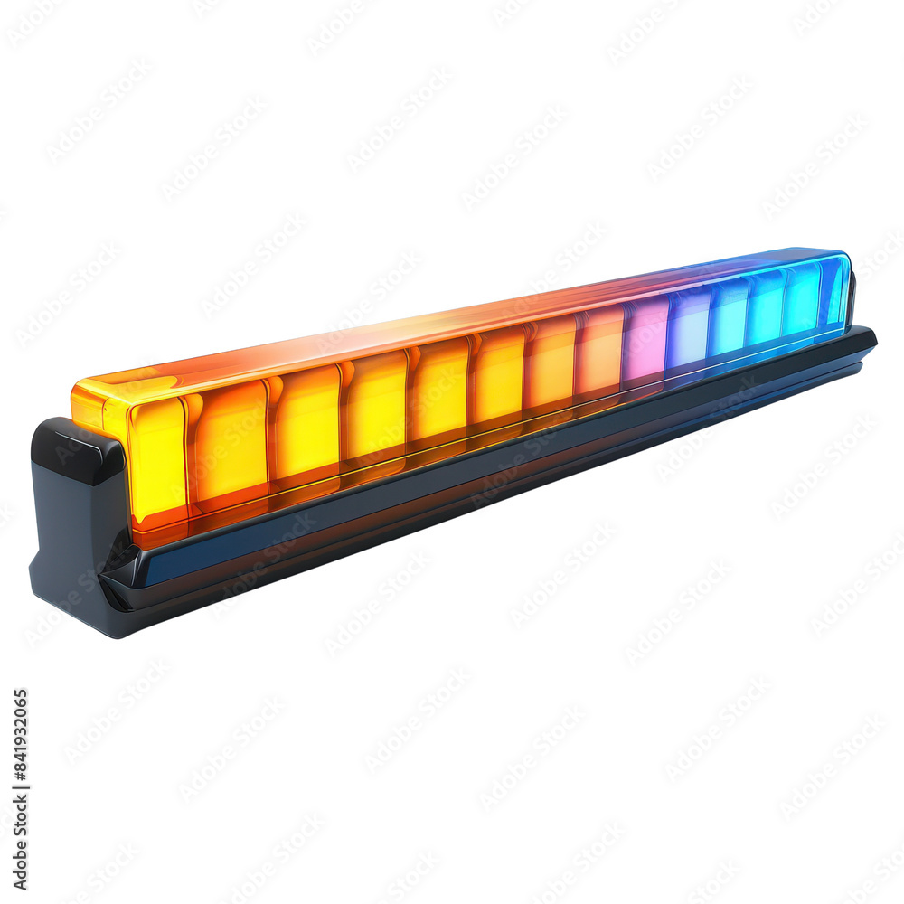 Progress Bar 3D Model with Detailed Design on Transparent Background - Front View Progress Bar 3D Model with Detailed Design on Transparent Background - Front View