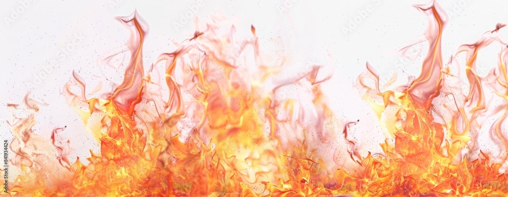 colorful fire flames from the bottom of the image on white background colorful fire flames from the bottom of the image on white background