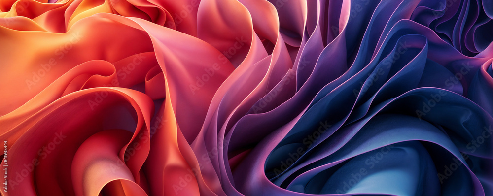 Obraz premium Abstract 3D Design Background thick liquid layers deep rich colors