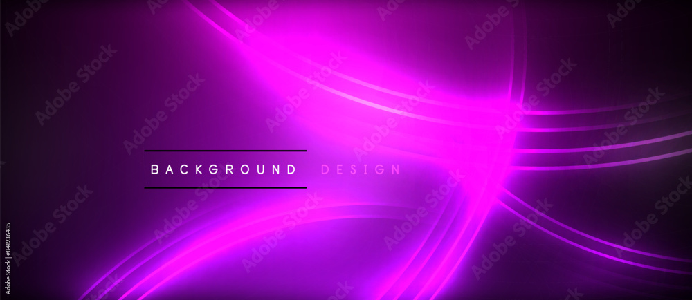 Neon glowing circle rays, light round lines in the dark, planet style neon wave lines. Energetic electric concept design for wallpaper, banner, background Neon glowing circle rays, light round lines in the dark, planet style neon wave lines. Energetic electric concept design for wallpaper, banner, background