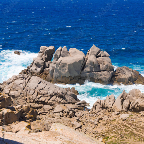 Fotografie Costa del Cabo Testa en Cerdeña, Italia, en primavera