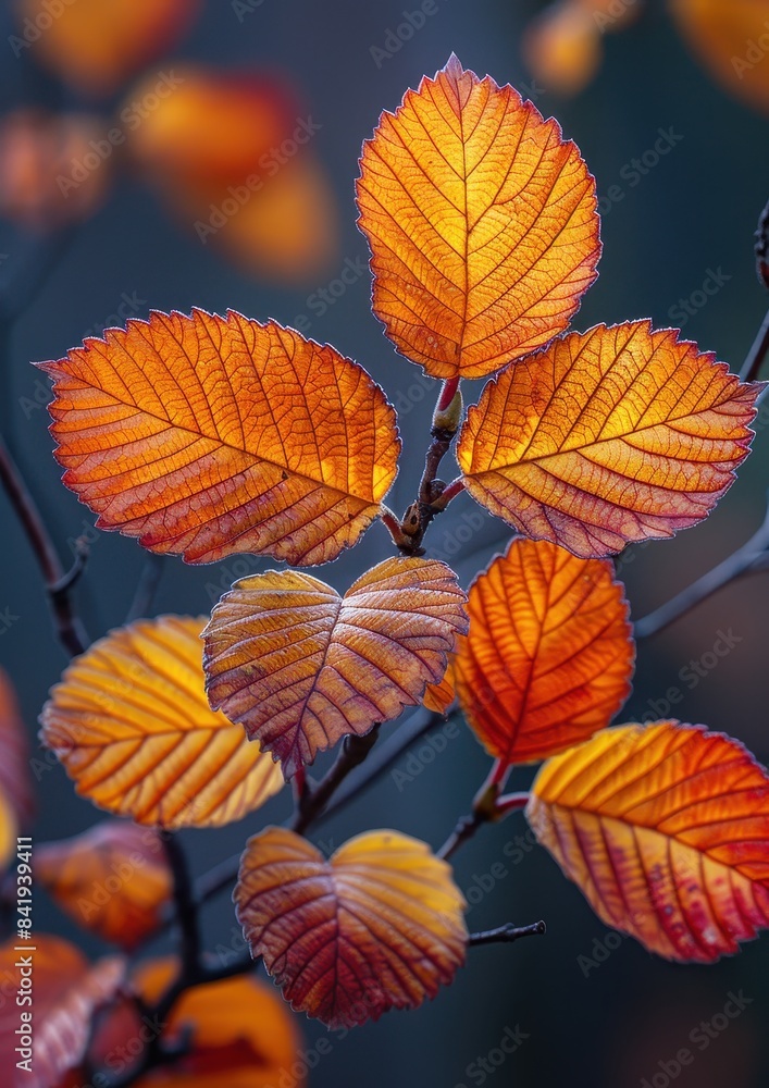 Vibrant autumn leaves in a woodland, ideal for seasonal themes. Vibrant autumn leaves in a woodland, ideal for seasonal themes.