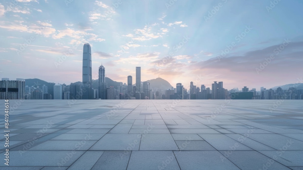 Sunrise Over Modern Cityscape, Generative AI Sunrise Over Modern Cityscape, Generative AI