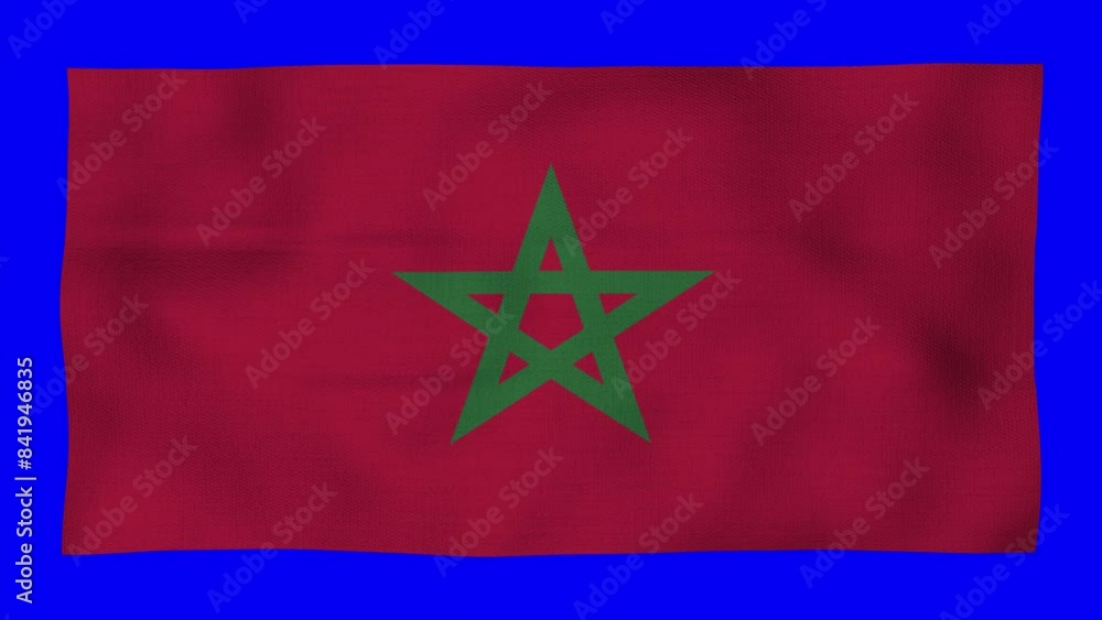 Morocco's National Flag in a Dynamic Display: A Sign of Strength and Unity, Every wave reflects the nation's rich history and unwavering spirit. telling a story of resiliency. Morocco's National Flag in a Dynamic Display: A Sign of Strength and Unity, Every wave reflects the nation's rich history and unwavering spirit. telling a story of resiliency.