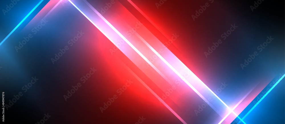 Neon dynamic diagonal light rays background. Techno digital geometric concept design for wallpaper, banner, presentation, background Neon dynamic diagonal light rays background. Techno digital geometric concept design for wallpaper, banner, presentation, background