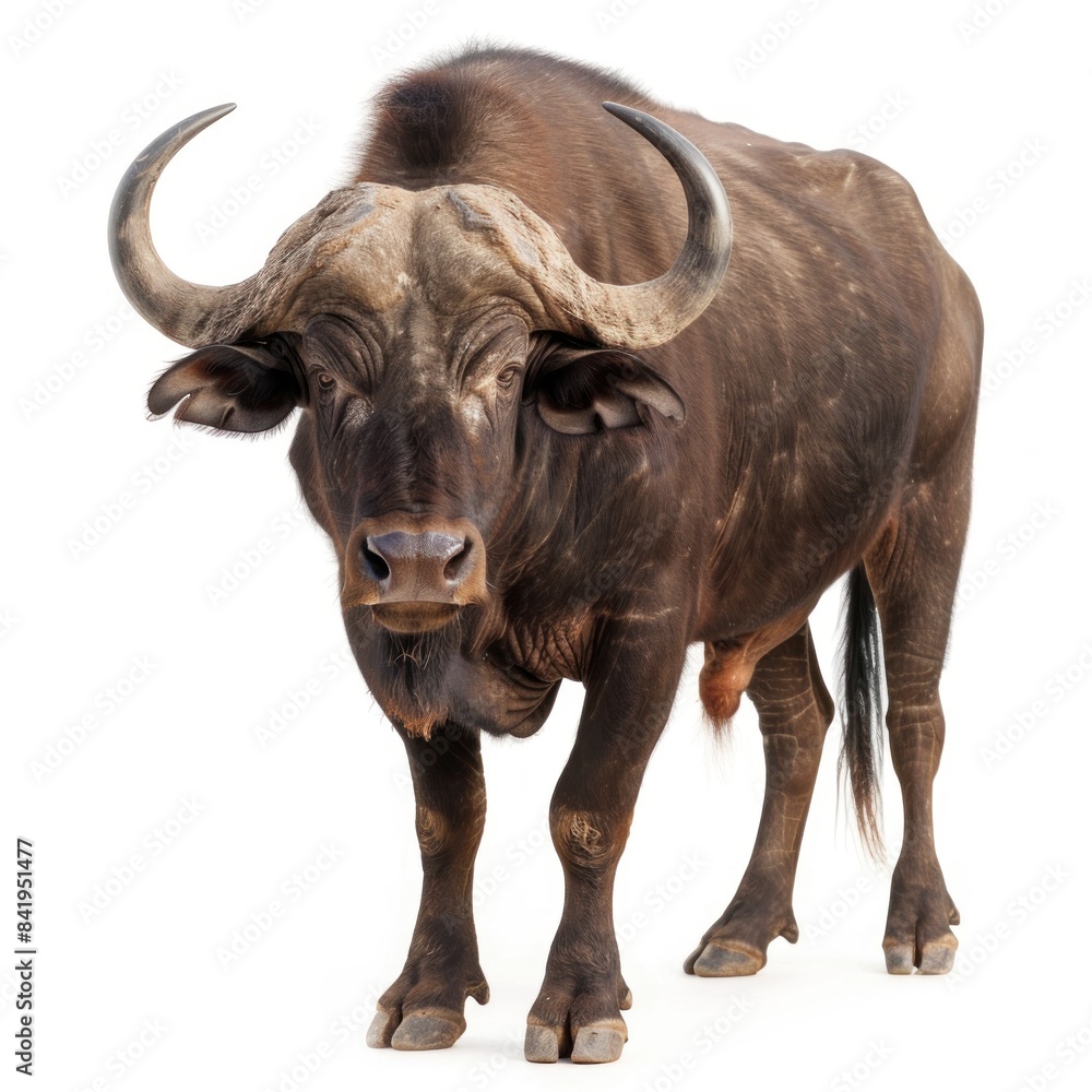 Buffalo isolated on white background Buffalo isolated on white background