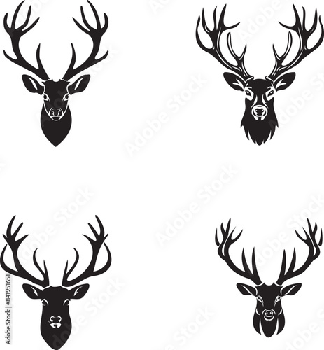 Deers Silhouette Vector